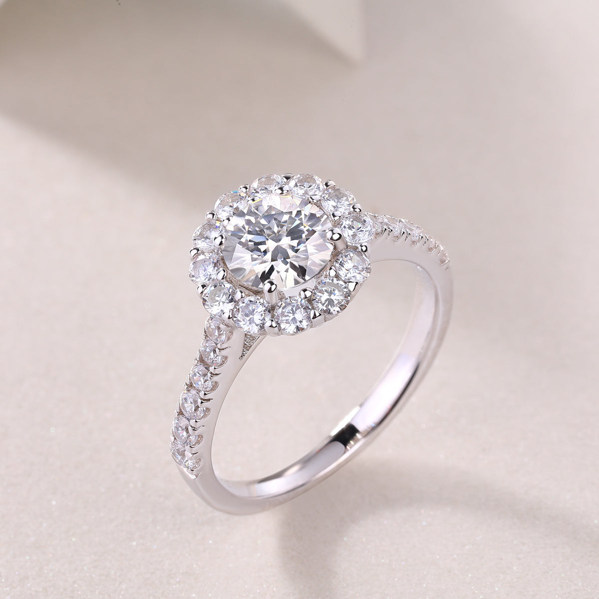 Luxe Divine Collection ~ Moissanite Silver Ring