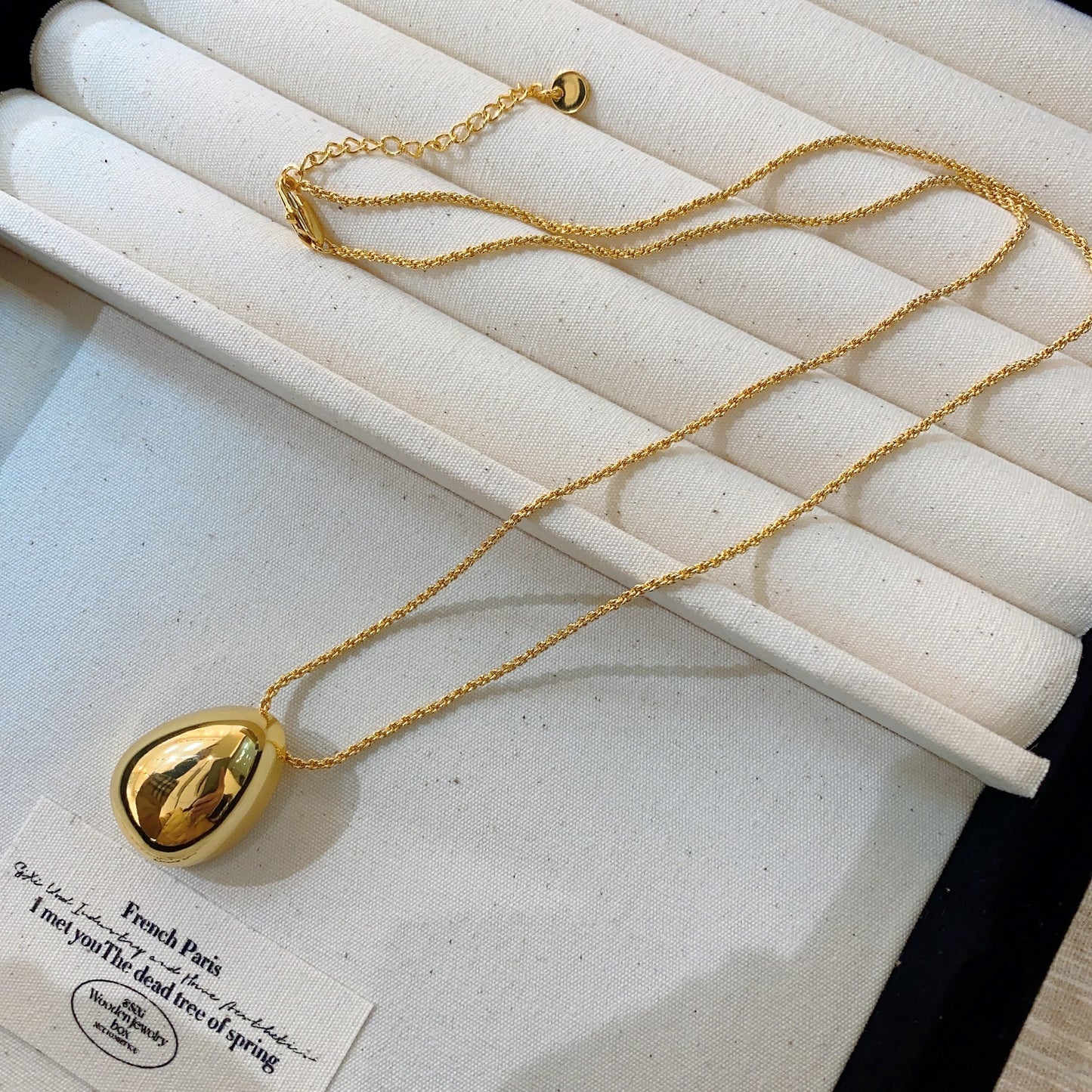 Luxe Divine Collection ~ French/European Water Drop Necklace