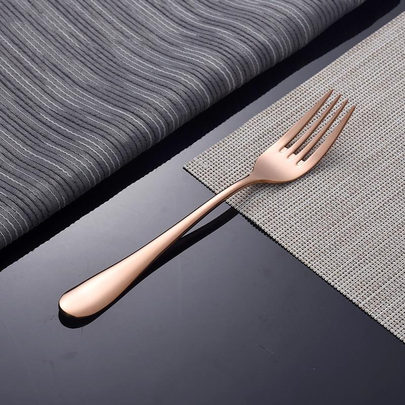 Luxe Divine Collection ~ Gold Tableware Set Stainless Steel Cutlery Set 4 Gold Knife Cutlery Cutlery Dinner Package European Style