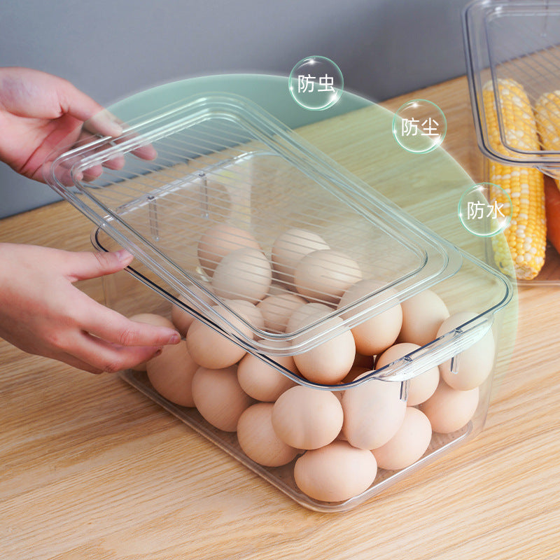 Luxe Divine Collection ~ Kitchen Storage Refrigerator Fresh-Keeping Freezer Storage Box With Lid Storage Food Food Fruit And Vegetable Finishing Egg Box