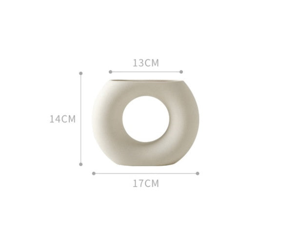 Luxe Divine Collection ~ Nordic Home Decor Ceramic White Vases Minimalistic Decor