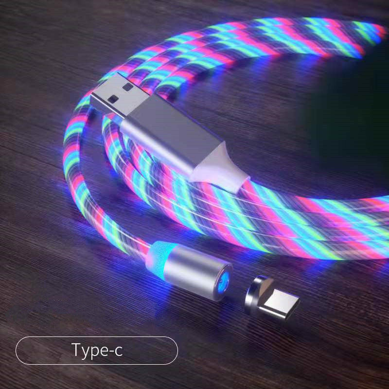 Luxe Divine Collection ~ Magnetic Charging Cable Streamer Fast Charging Cable Lighting, in Micro, USB Cable, LED, Magnet Charger Type-C Cable