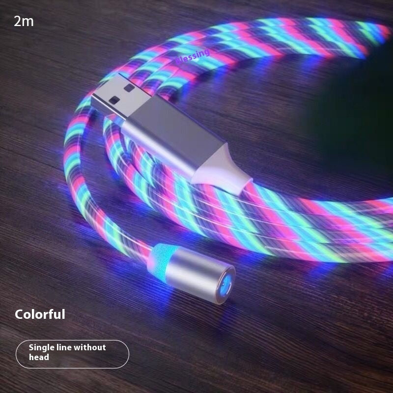 Luxe Divine Collection ~ Magnetic Charging Cable Streamer Fast Charging Cable Lighting, in Micro, USB Cable, LED, Magnet Charger Type-C Cable