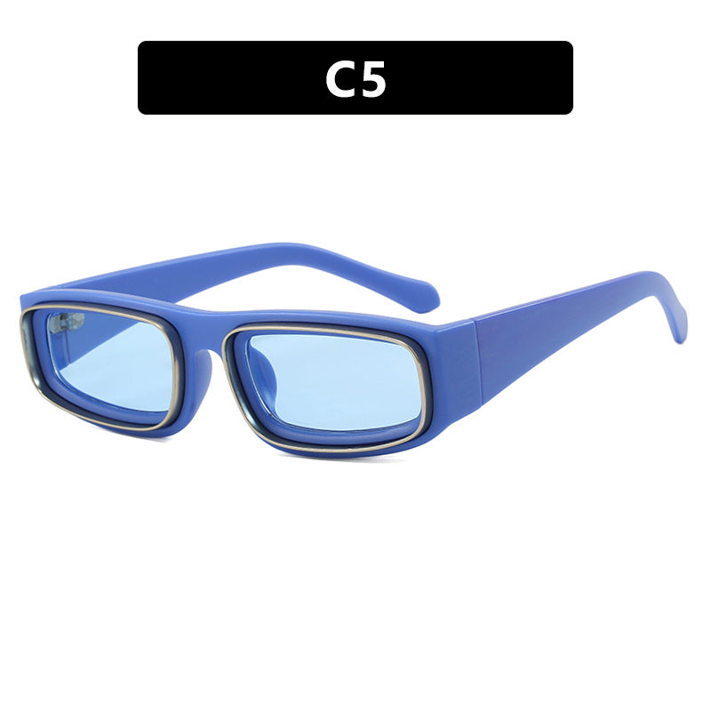 Luxe Divine Collection ~ Narrow Frame Square Sunglasses, Multiple Colors