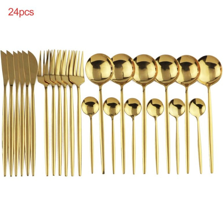 Luxe Divine Collection ~ 24pcs Luxury Cutlery Set