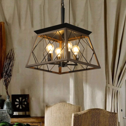 Luxe Divine Collection ~ Farmhouse Chandelier 4 Lights Vintage Antique Chandelier Lamps -no Bulbs Incld.