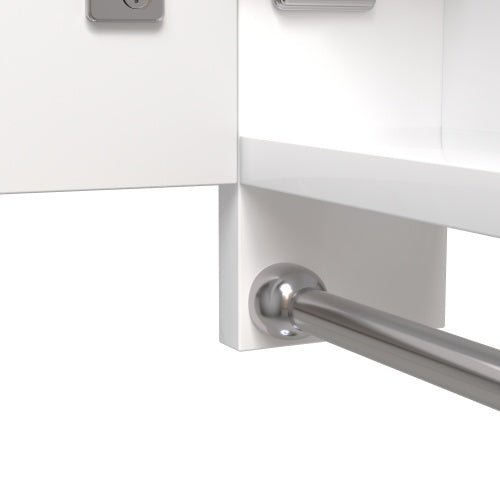 Luxe Divine Collection ~ Modern 32x28 Inch Bathroom Cabinet With Mirror And LED Lights