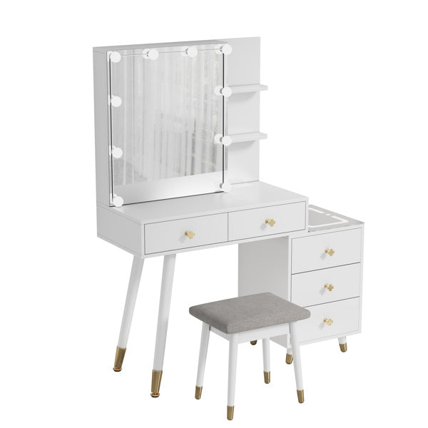 Luxe Divine Collection ~ White Vanity Dressing Table Set