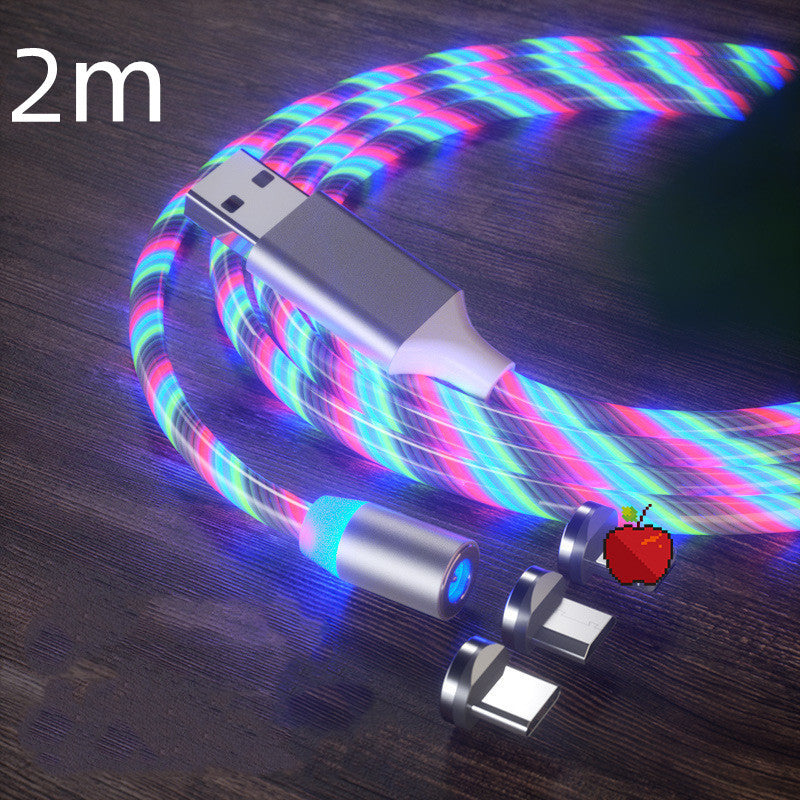 Luxe Divine Collection ~ Magnetic Charging Cable Streamer Fast Charging Cable Lighting, in Micro, USB Cable, LED, Magnet Charger Type-C Cable