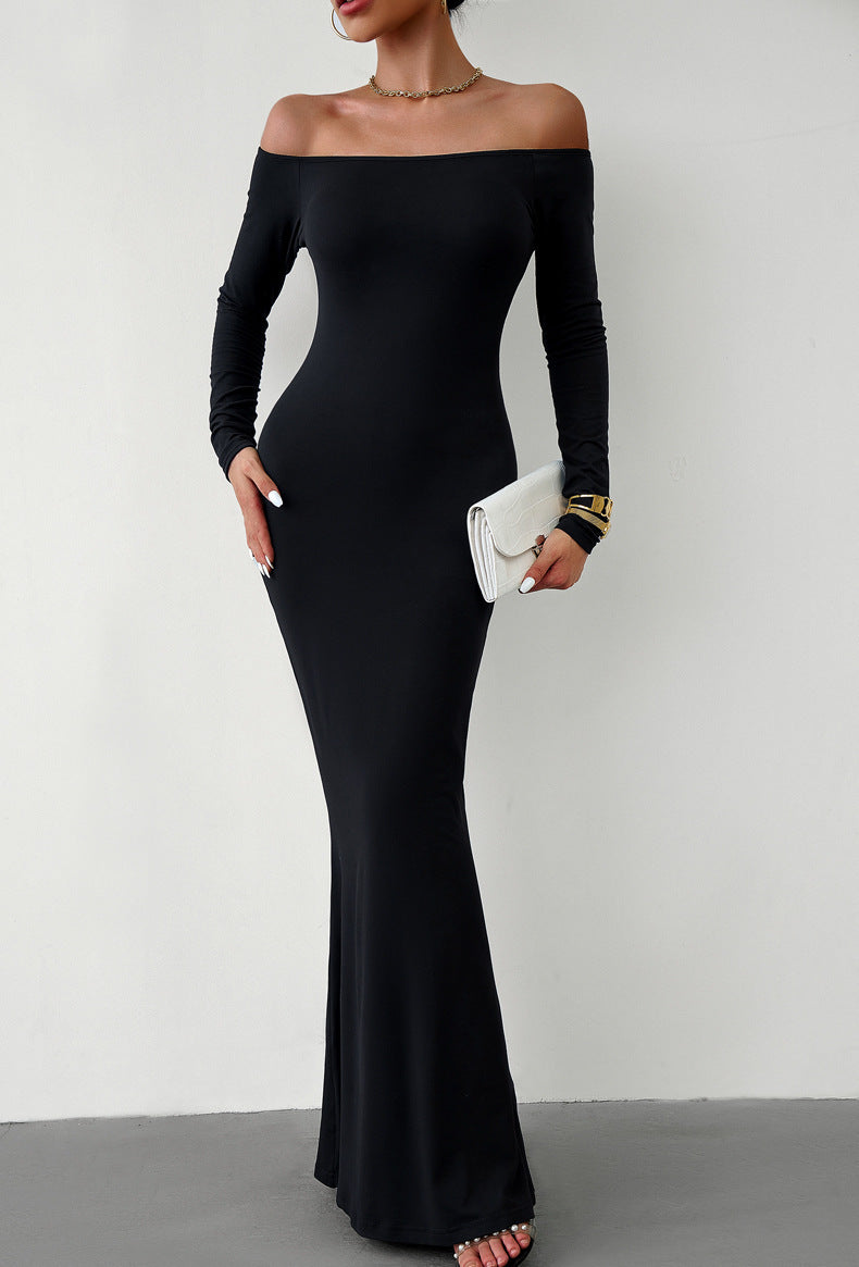 Luxe Divine Collection ~ Women's Fashionable Slim-fit Off-shoulder Dress