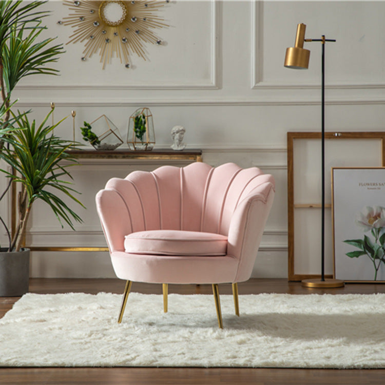 Luxe Divine Collection ~ Nordic Single Lazy Shell Design Sofa Chair