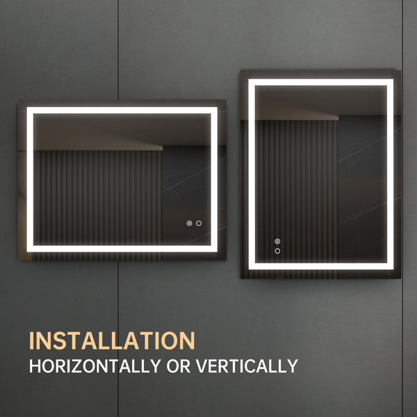 Luxe Divine Collection ~ LED Lighting Bathroom or other Wall Mounted Mirror 36x28in