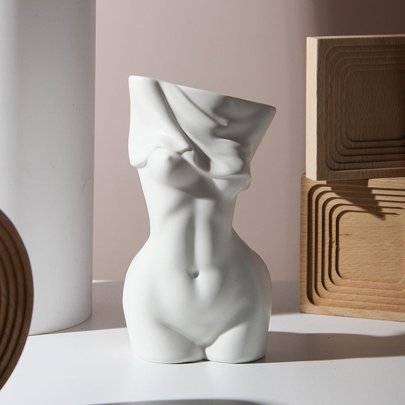 Luxe Divine Collection ~ Human Body Shape Ceramic Vases Minimalist