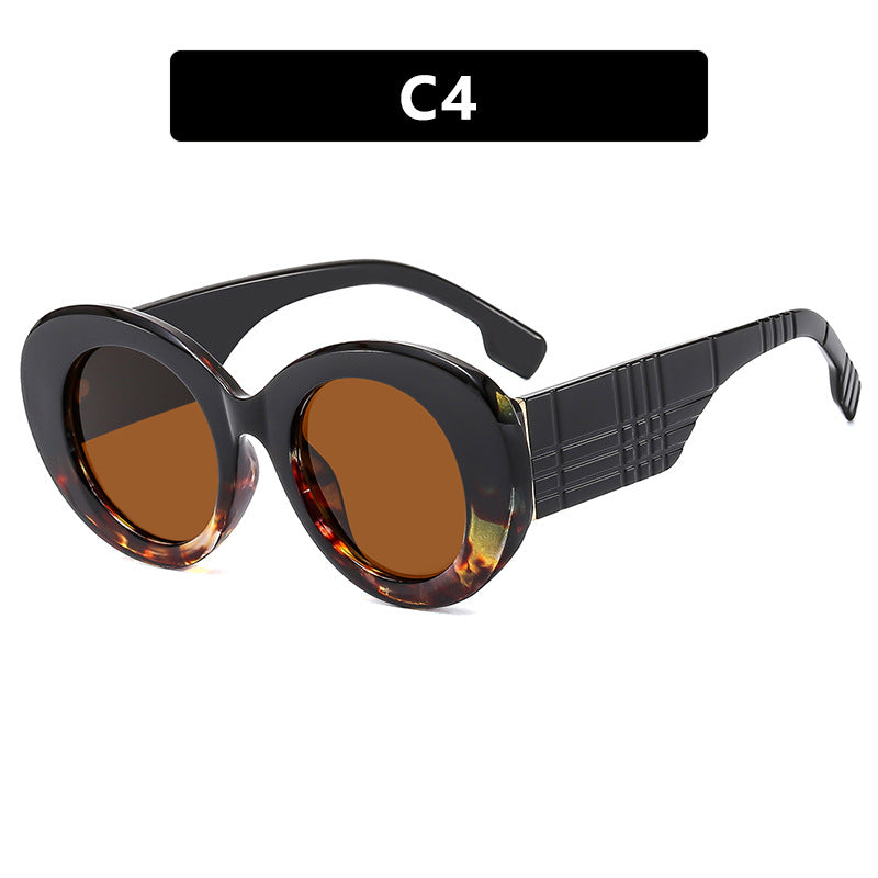 Luxe Divine Collection ~ Large Frame Circular Sunglasses, Multiple Colors