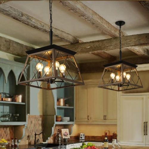Luxe Divine Collection ~ Farmhouse Chandelier 4 Lights Vintage Antique Chandelier Lamps -no Bulbs Incld.