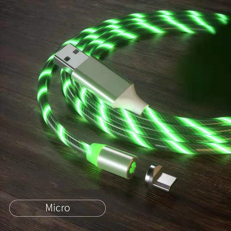 Luxe Divine Collection ~ Magnetic Charging Cable Streamer Fast Charging Cable Lighting, in Micro, USB Cable, LED, Magnet Charger Type-C Cable