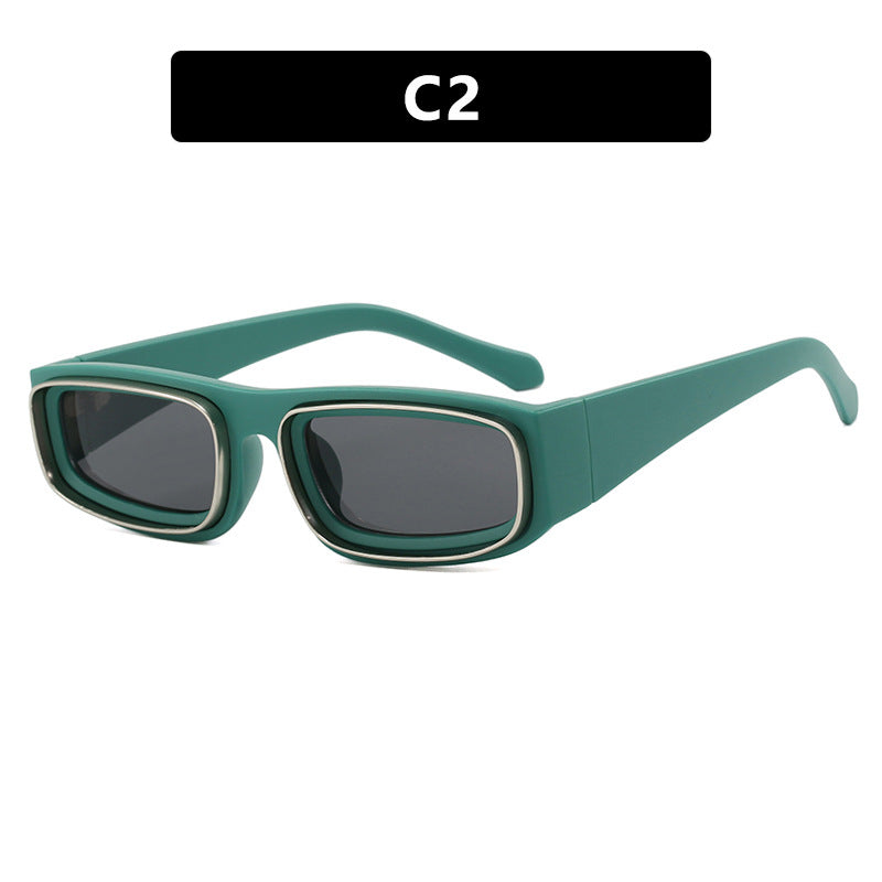 Luxe Divine Collection ~ Narrow Frame Square Sunglasses, Multiple Colors