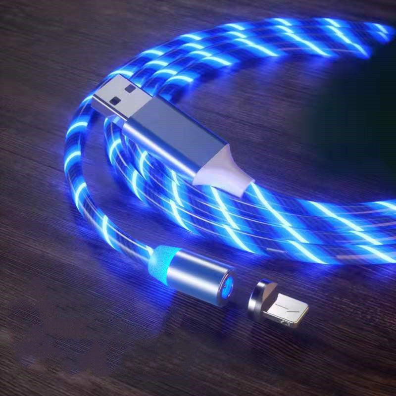Luxe Divine Collection ~ Magnetic Charging Cable Streamer Fast Charging Cable Lighting, in Micro, USB Cable, LED, Magnet Charger Type-C Cable