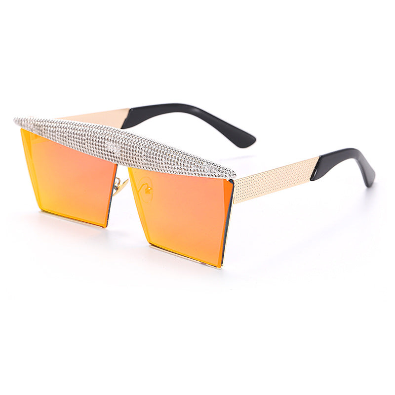Luxe Divine Collection ~ Diamond Studded Square Sunglasses, Multiple Colors