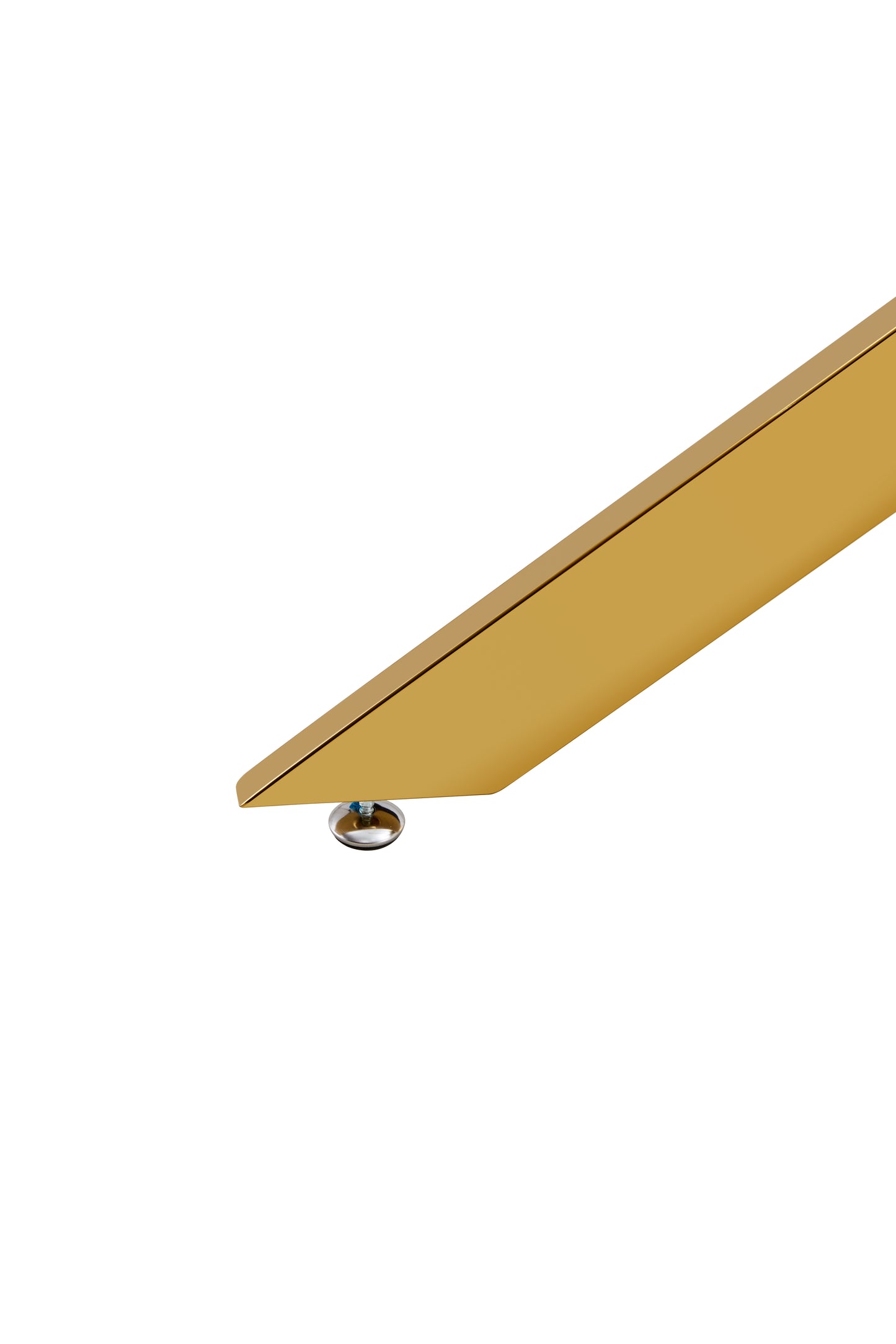 Luxe Divine Collection ~ Clear Glass Gold Table