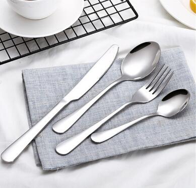 Luxe Divine Collection ~ Gold Tableware Set Stainless Steel Cutlery Set 4 Gold Knife Cutlery Cutlery Dinner Package European Style
