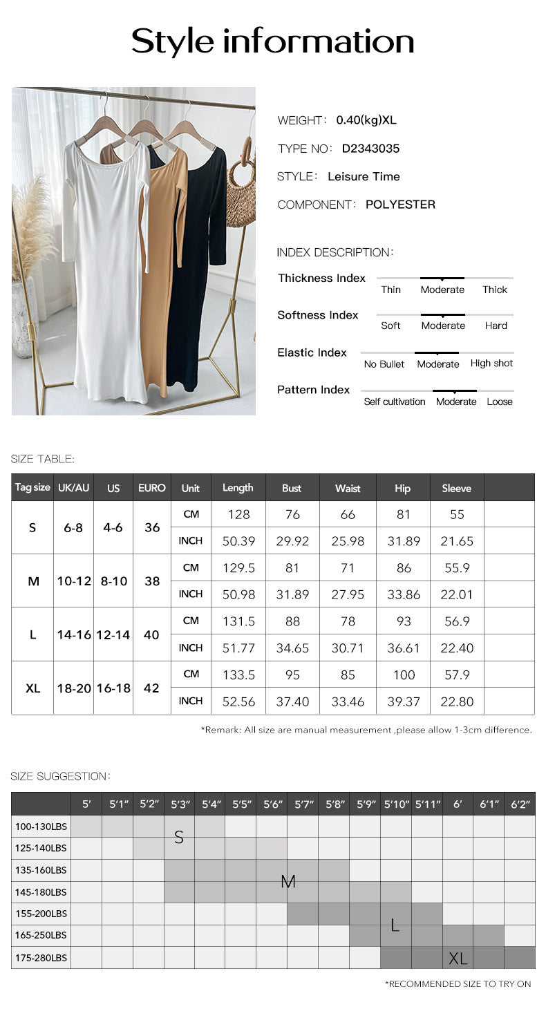 Luxe Divine Collection ~ Women's Fashionable Slim-fit Off-shoulder Dress