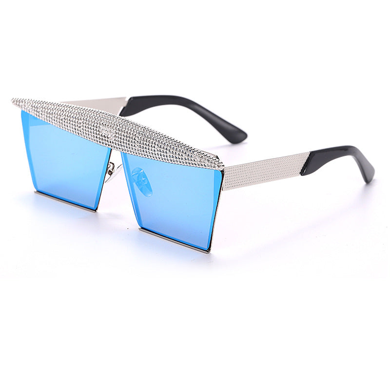 Luxe Divine Collection ~ Diamond Studded Square Sunglasses, Multiple Colors
