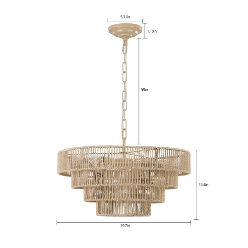 Luxe Divine Collection ~ Bohemian Woven Chandelier