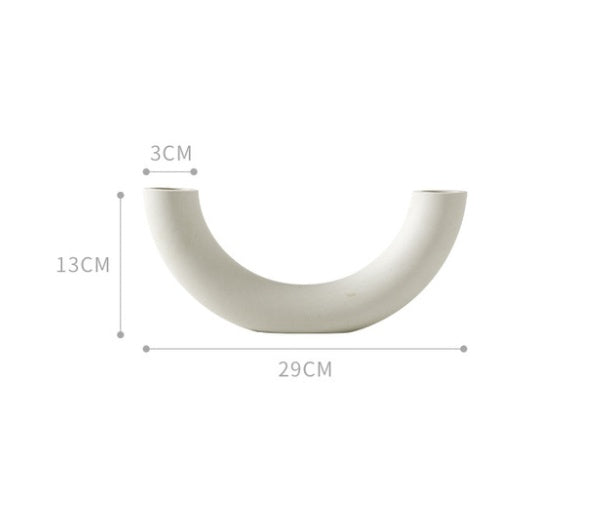 Luxe Divine Collection ~ Nordic Home Decor Ceramic White Vases Minimalistic Decor