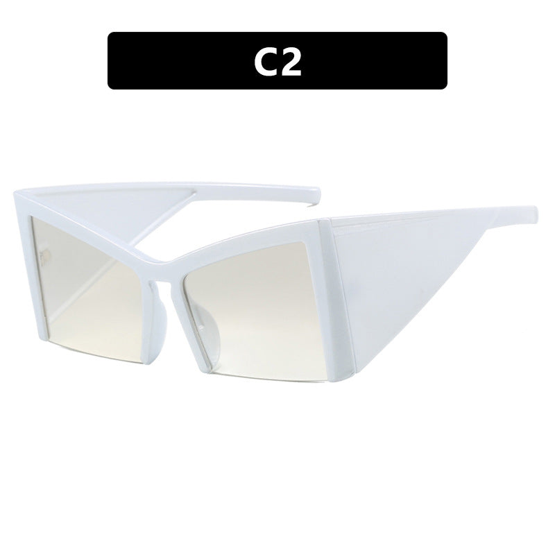 Luxe Divine Collection ~ Half frame Concave Shaped Sunglasses, Multiple Colors