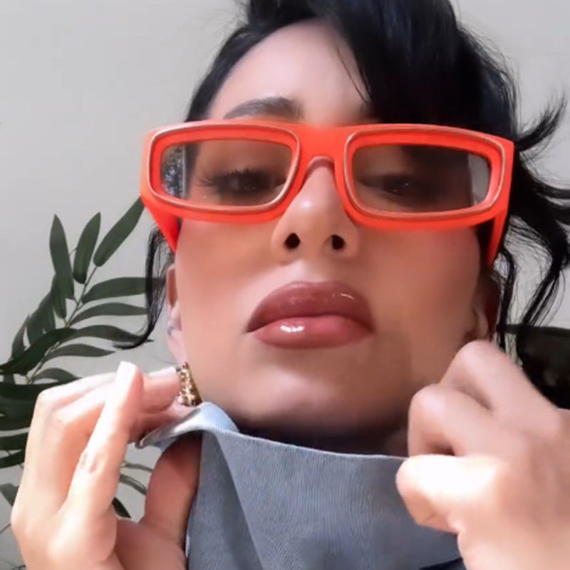 Luxe Divine Collection ~ Narrow Frame Square Sunglasses, Multiple Colors