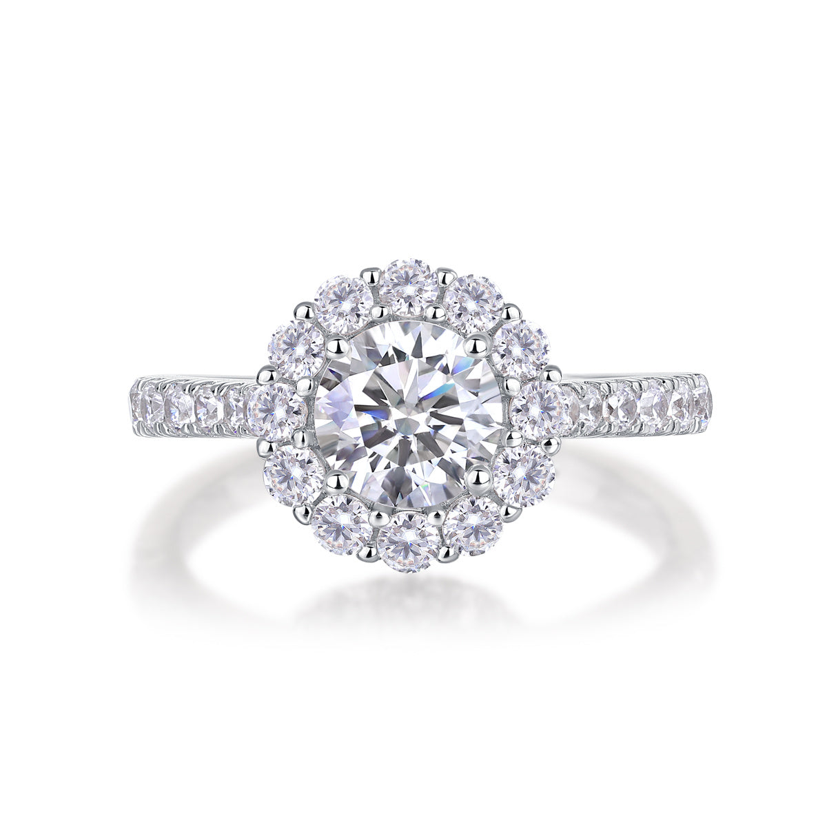 Luxe Divine Collection ~ Moissanite Silver Ring