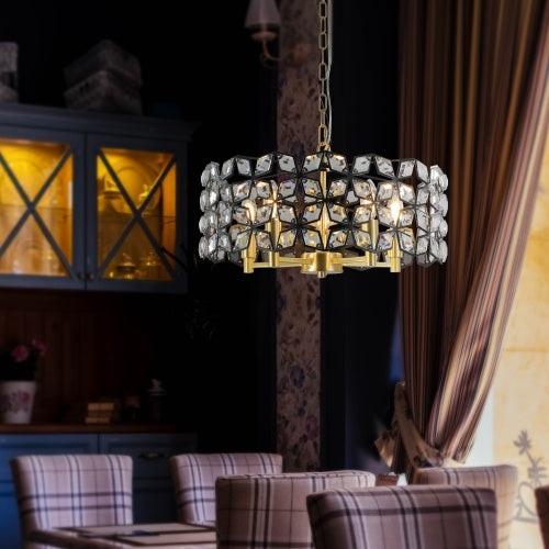 Luxe Divine Collection ~ Modern Crystal Chandelier, Suitable For Living Room Round Crystal Lamp Luxury Home Decoration Lamp