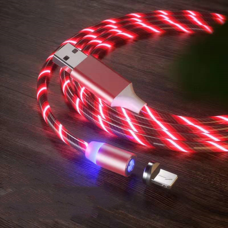 Luxe Divine Collection ~ Magnetic Charging Cable Streamer Fast Charging Cable Lighting, in Micro, USB Cable, LED, Magnet Charger Type-C Cable