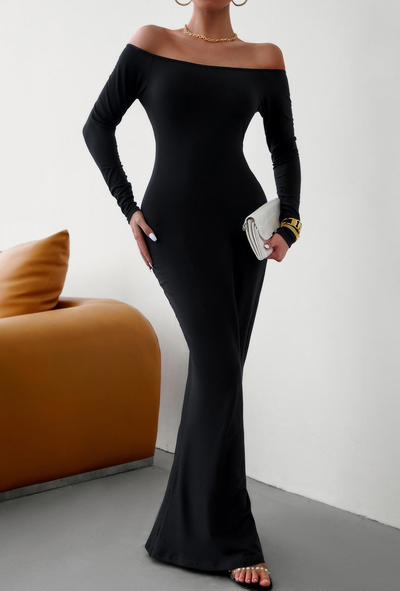 Luxe Divine Collection ~ Women's Fashionable Slim-fit Off-shoulder Dress