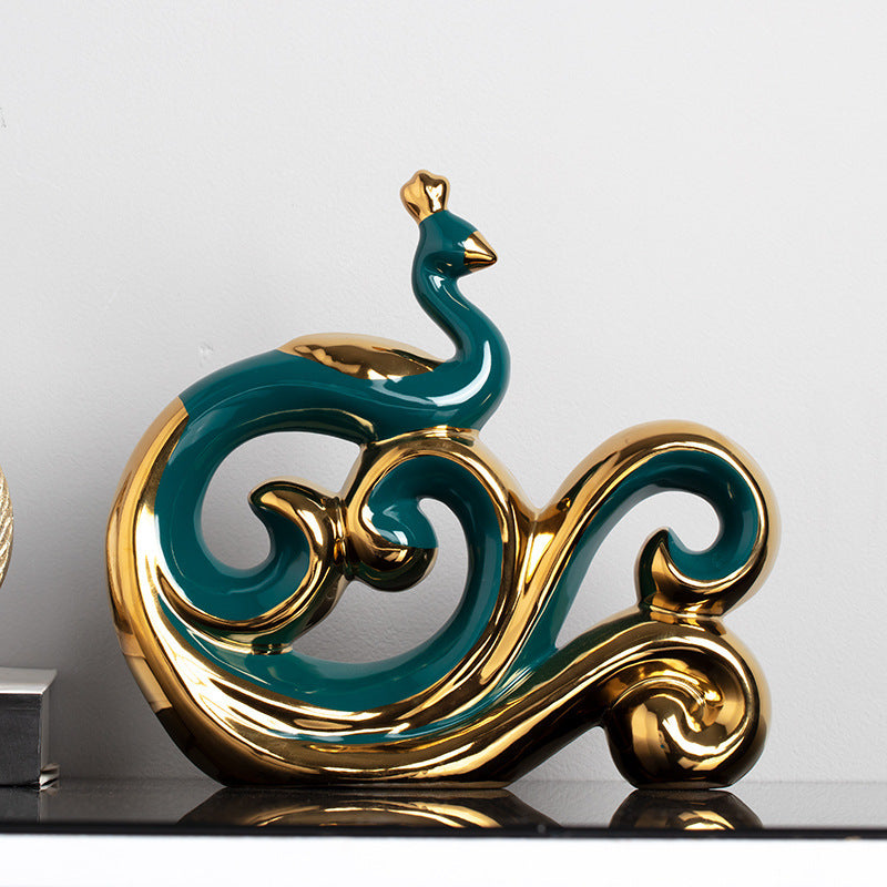 Luxe Divine Collection ~ Creative Green Gold Home Decoration Ornament