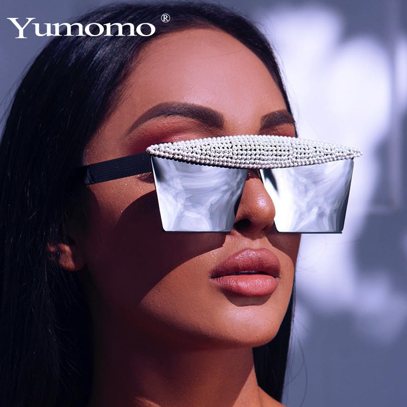 Luxe Divine Collection ~ Diamond Studded Square Sunglasses, Multiple Colors