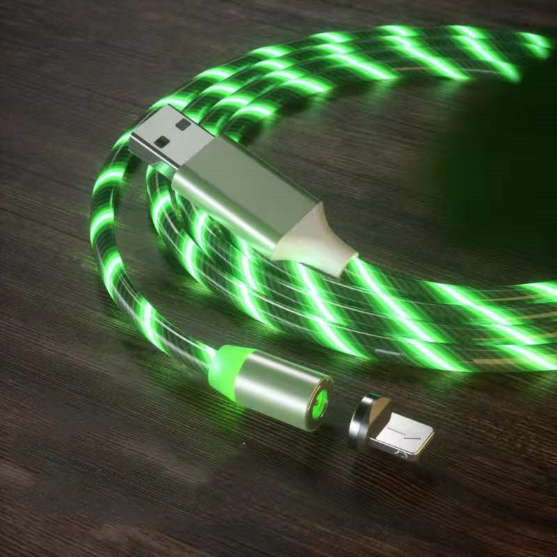 Luxe Divine Collection ~ Magnetic Charging Cable Streamer Fast Charging Cable Lighting, in Micro, USB Cable, LED, Magnet Charger Type-C Cable