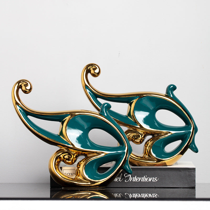Luxe Divine Collection ~ Creative Green Gold Home Decoration Ornament