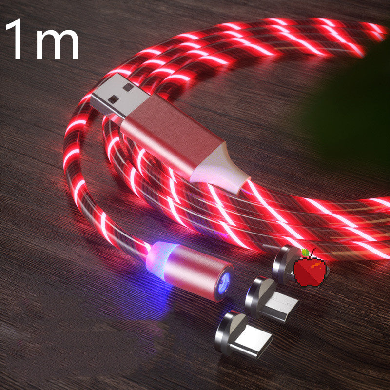 Luxe Divine Collection ~ Magnetic Charging Cable Streamer Fast Charging Cable Lighting, in Micro, USB Cable, LED, Magnet Charger Type-C Cable
