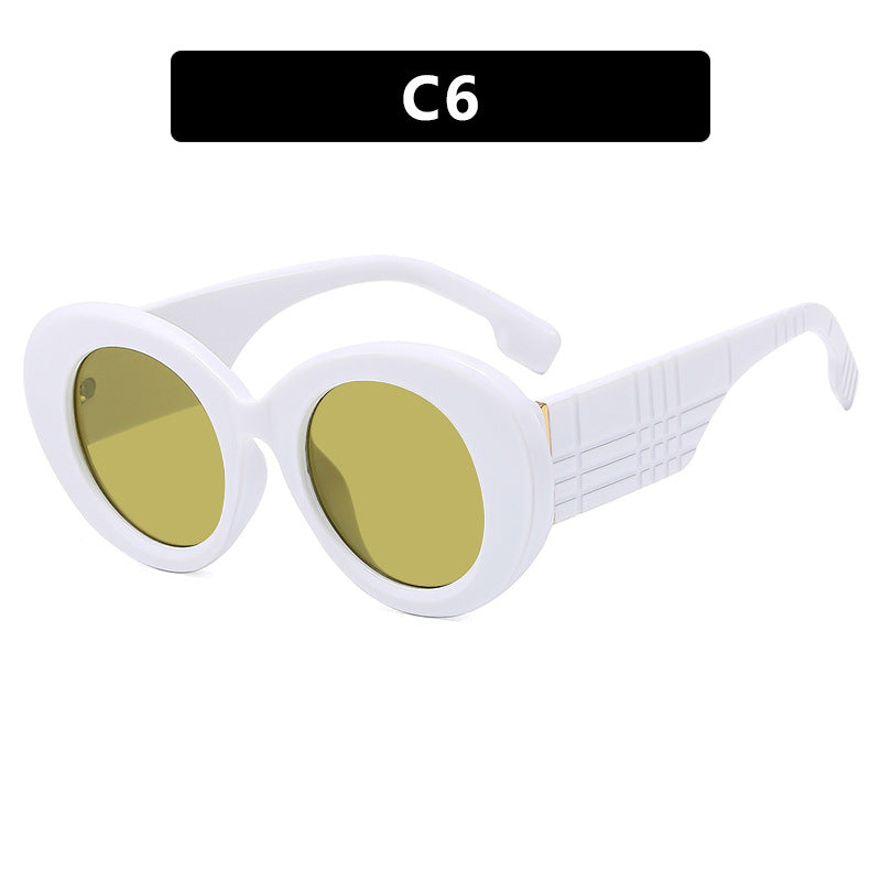 Luxe Divine Collection ~ Large Frame Circular Sunglasses, Multiple Colors