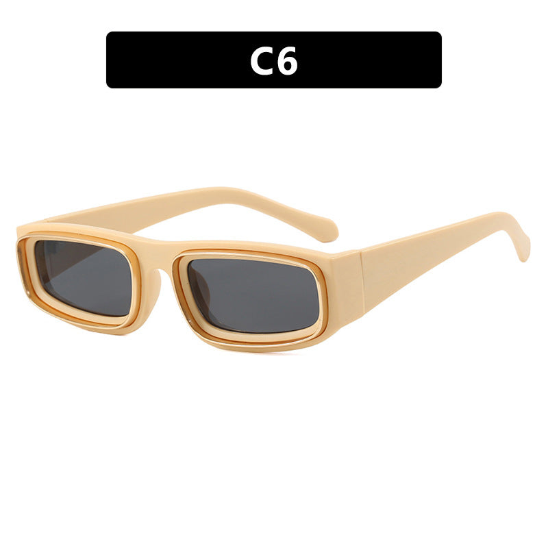 Luxe Divine Collection ~ Narrow Frame Square Sunglasses, Multiple Colors