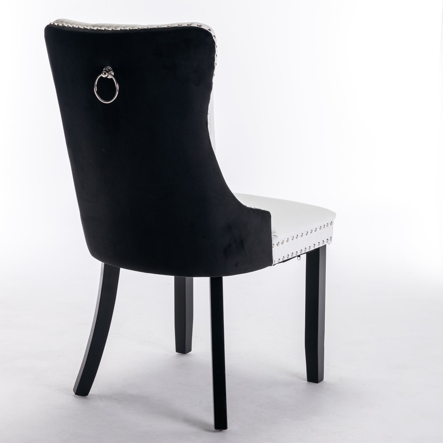 Luxe Divine Collection ~ Modern Tufted Solid Wood PU Velvet Chair