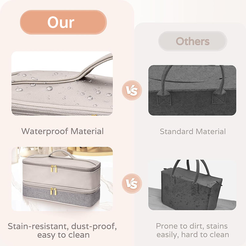 Luxe Divine Collection ~ 2-Layer Portable Waterproof Case for Hair Stylers (Fit Shark Flexstyle, Dyson Airwrap, Revlon etc.)
