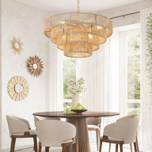 Luxe Divine Collection ~ Bohemian Woven Chandelier