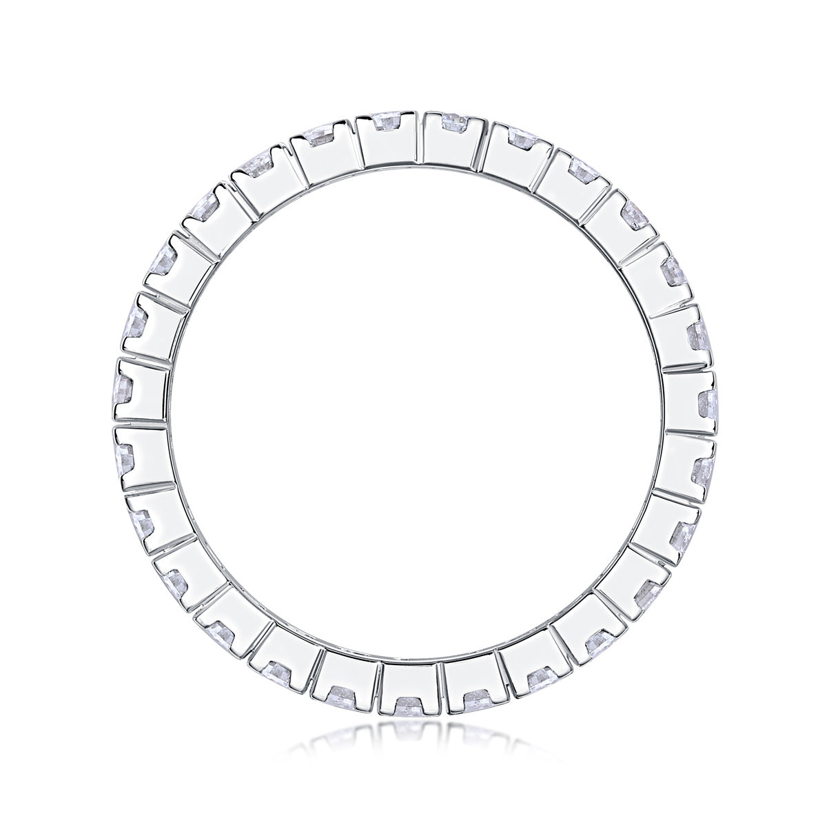 Luxe Divine Collection ~ Multi-row Diamond Moissanite Silver Ring