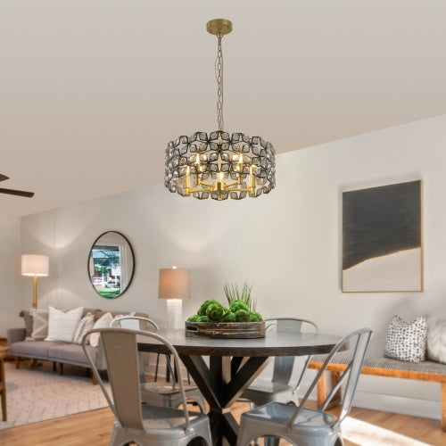 Luxe Divine Collection ~ Modern Crystal Chandelier, Suitable For Living Room Round Crystal Lamp Luxury Home Decoration Lamp
