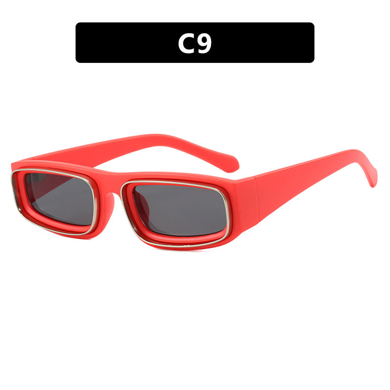 Luxe Divine Collection ~ Narrow Frame Square Sunglasses, Multiple Colors