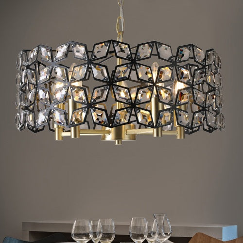 Luxe Divine Collection ~ Modern Crystal Chandelier, Suitable For Living Room Round Crystal Lamp Luxury Home Decoration Lamp