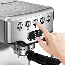 Luxe Divine Collection ~ Espresso Machine, 20 Bar With Milk Frother For Latte, Cappuccino, Macchiato, Espresso Maker, 1.8L Water Tank, Stainless Steel